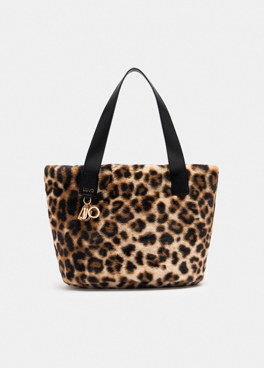 large faux fur hobo bag