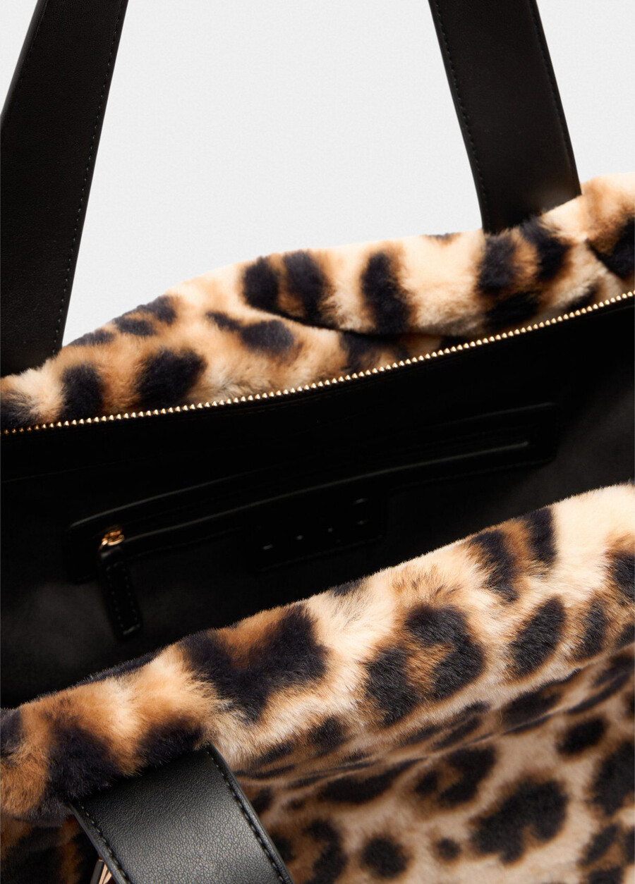 large faux fur hobo bag