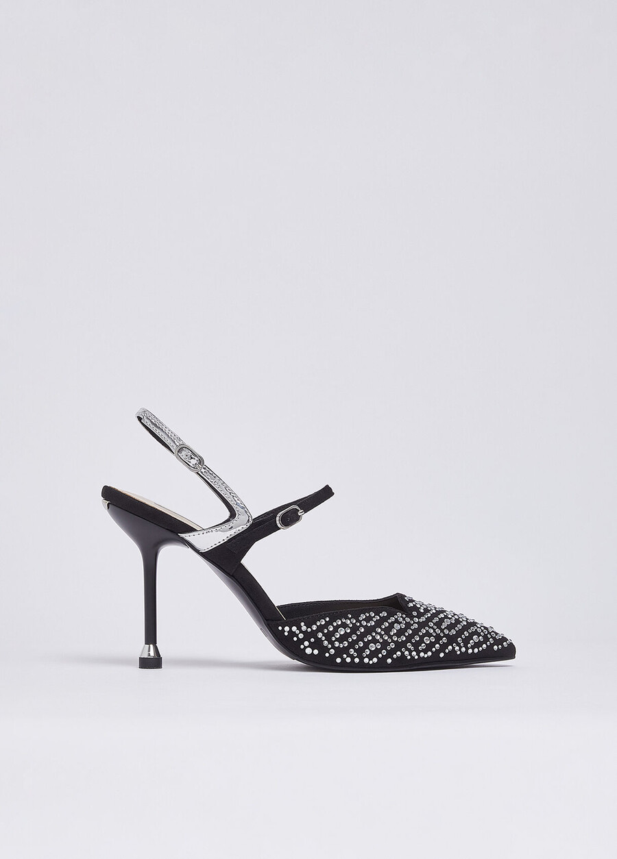 full rhinestone slingbacks