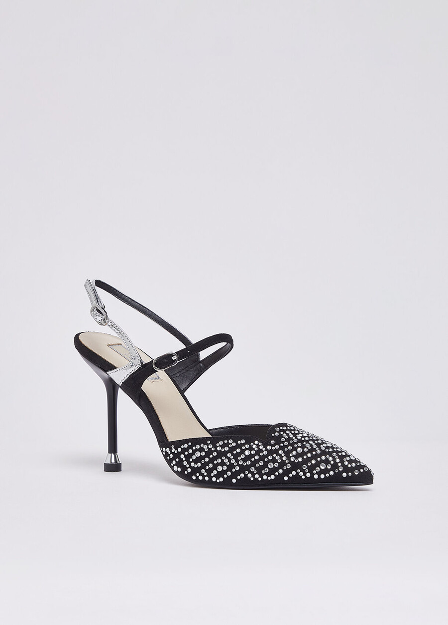 full rhinestone slingbacks