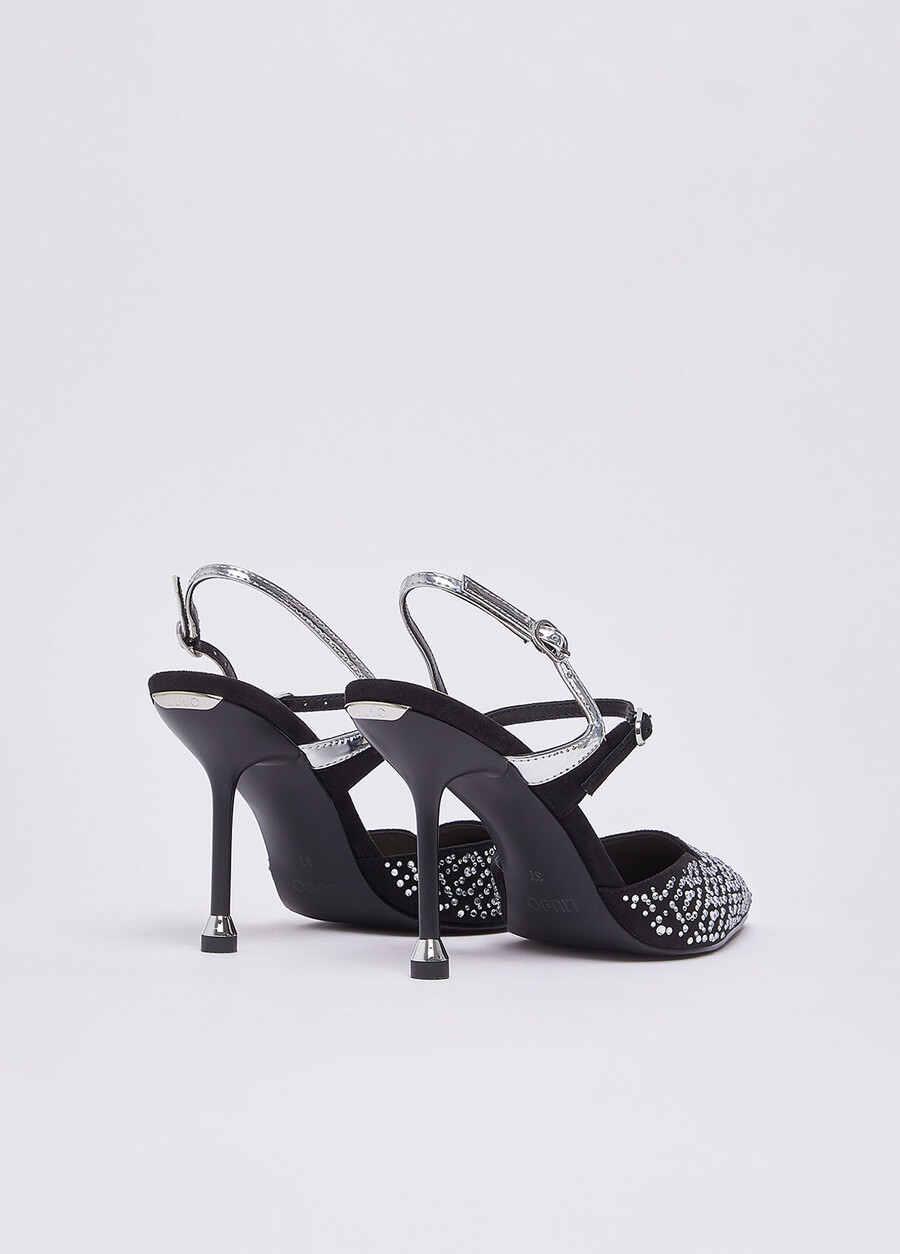 full rhinestone slingbacks