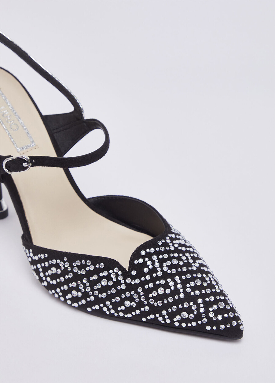full rhinestone slingbacks