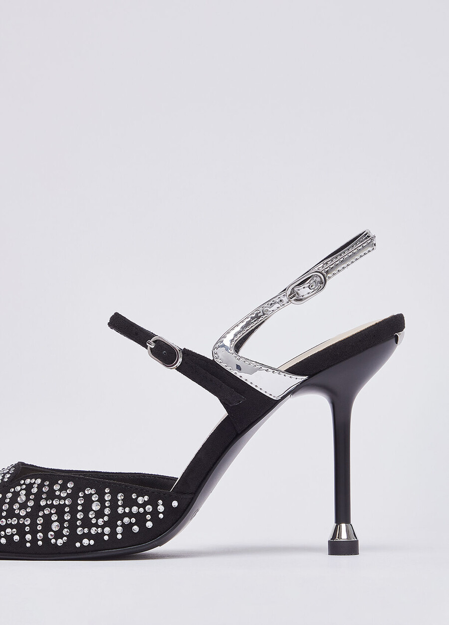 full rhinestone slingbacks