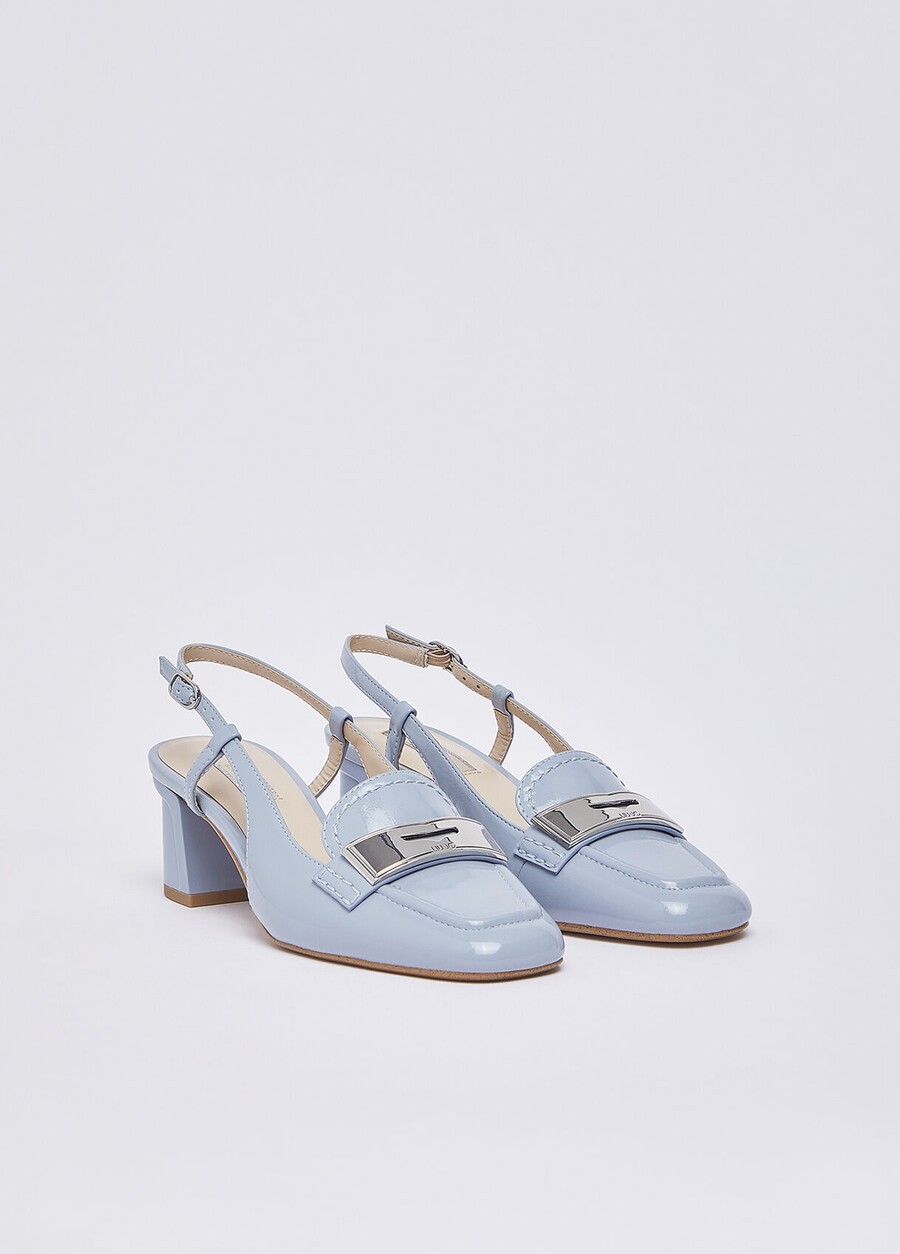 patent leather slingback loafers