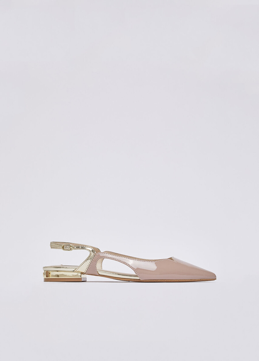patent leather slingbacks