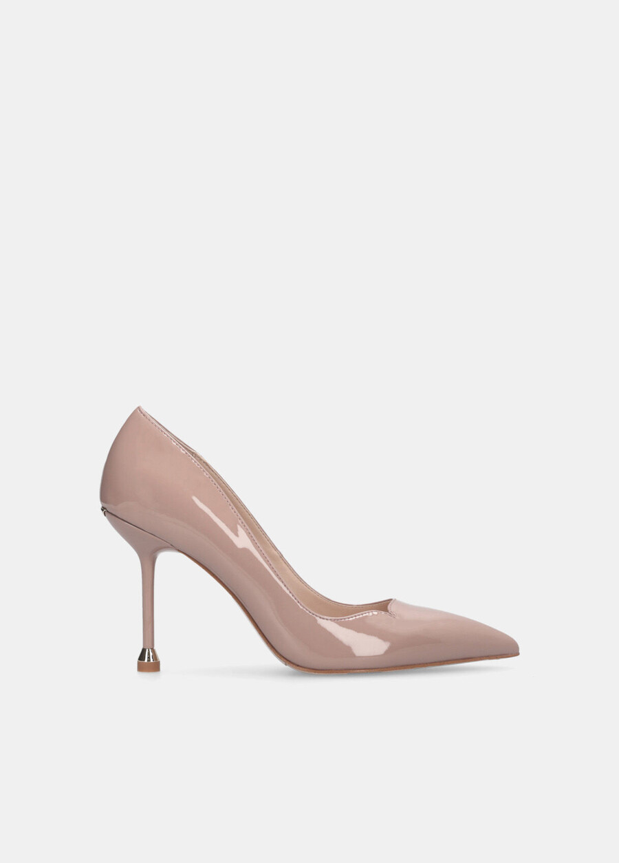 patent leather court shoes