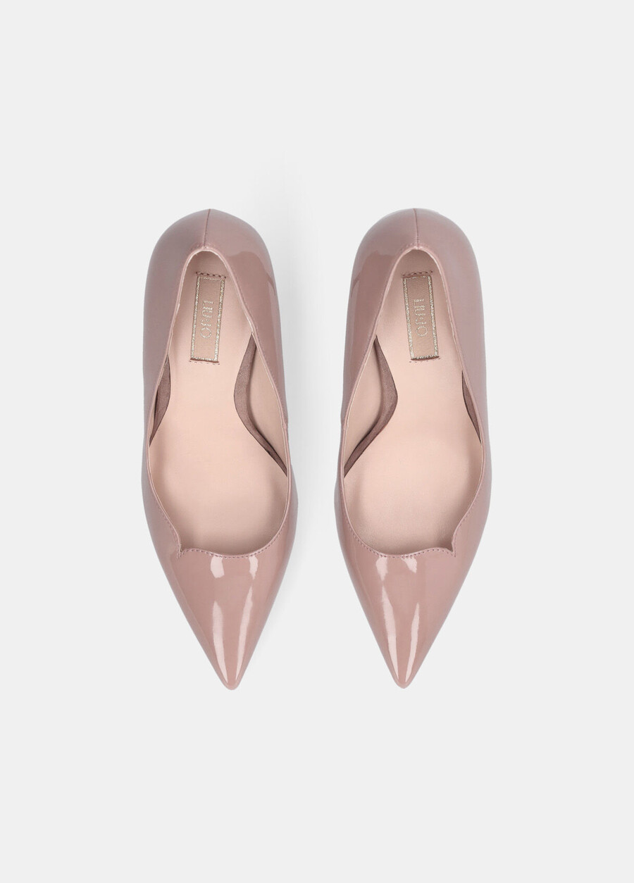 patent leather court shoes