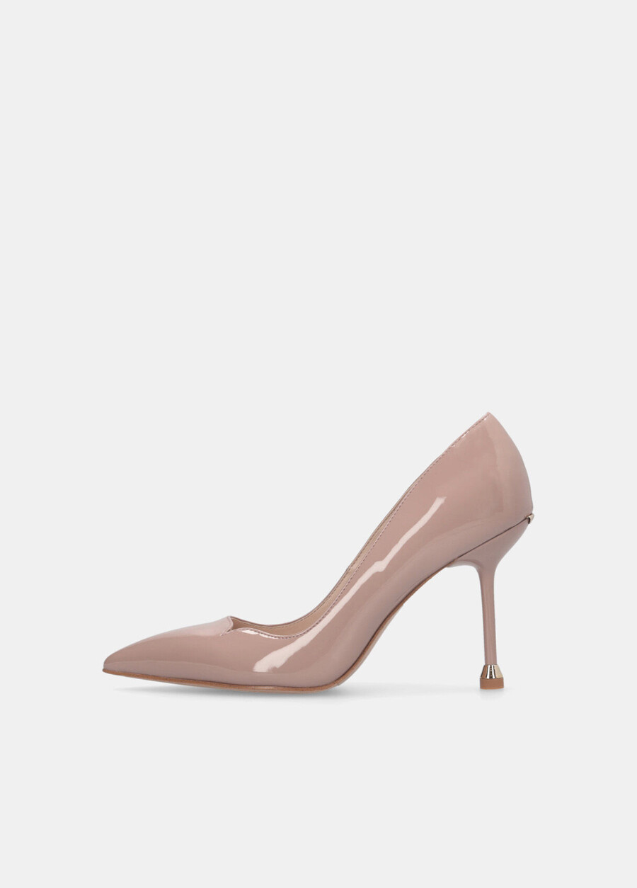 patent leather court shoes