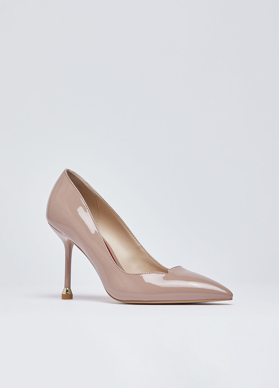 patent leather court shoes