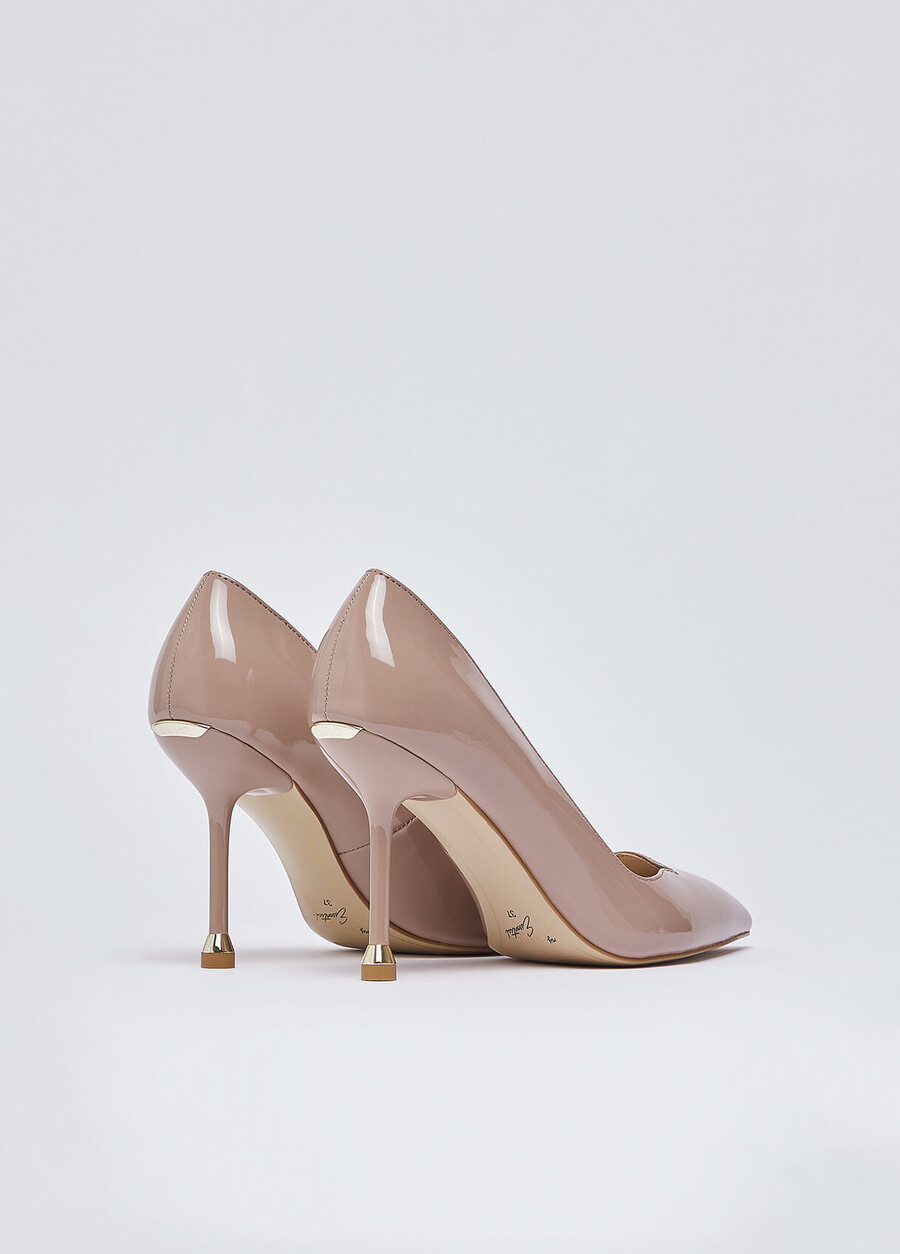 patent leather court shoes