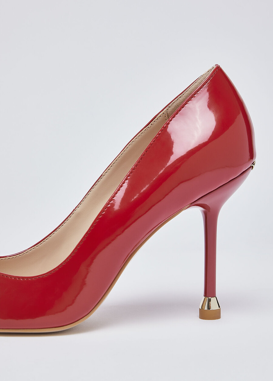 patent leather court shoes