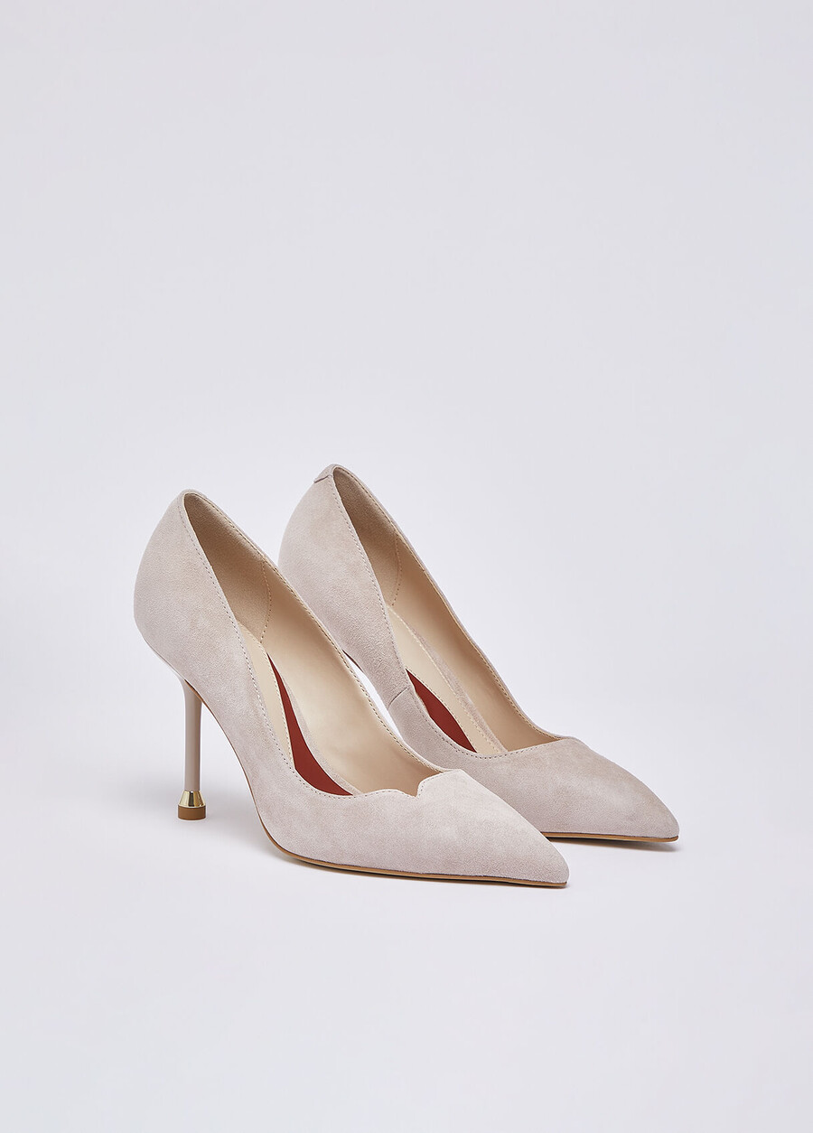 suede court shoes