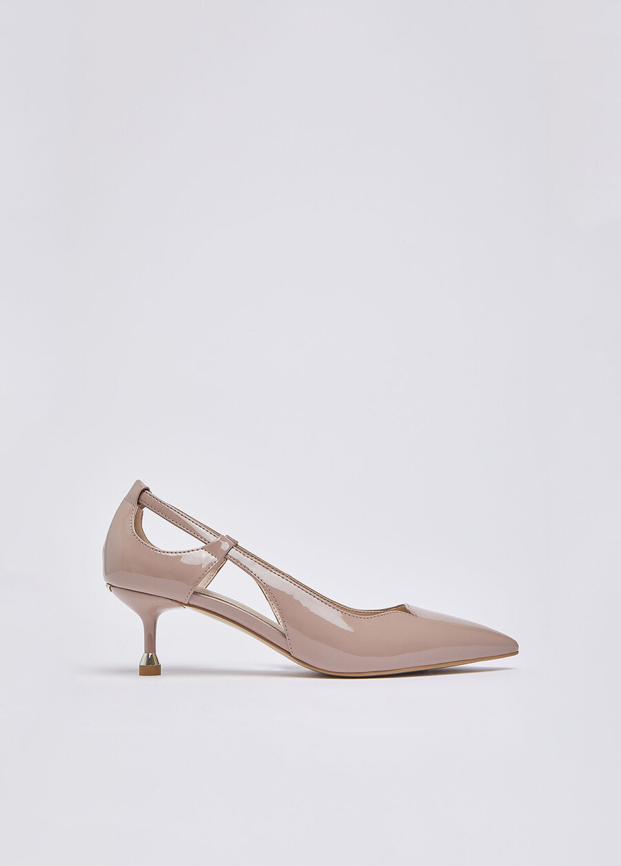 patent leather court shoes
