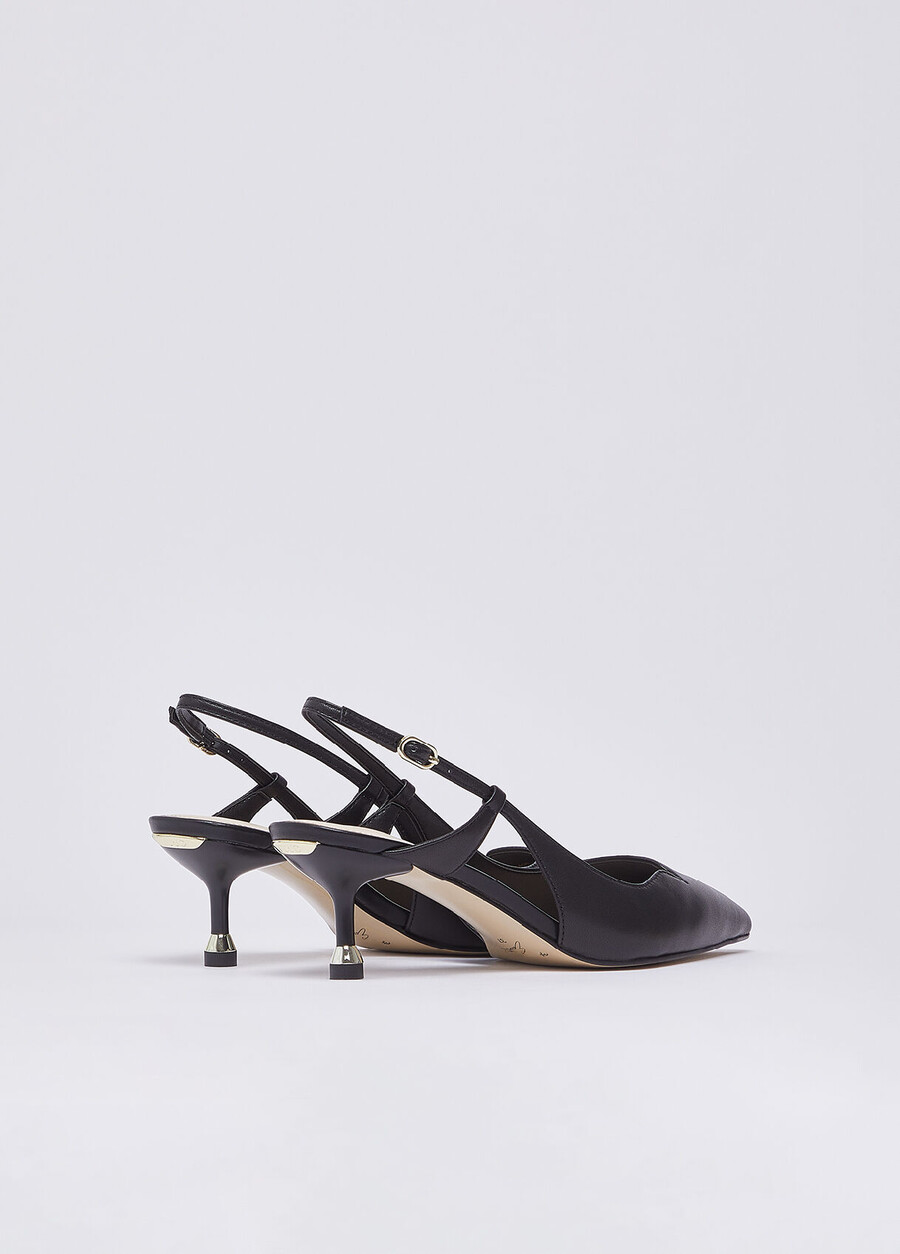 nappa leather slingbacks