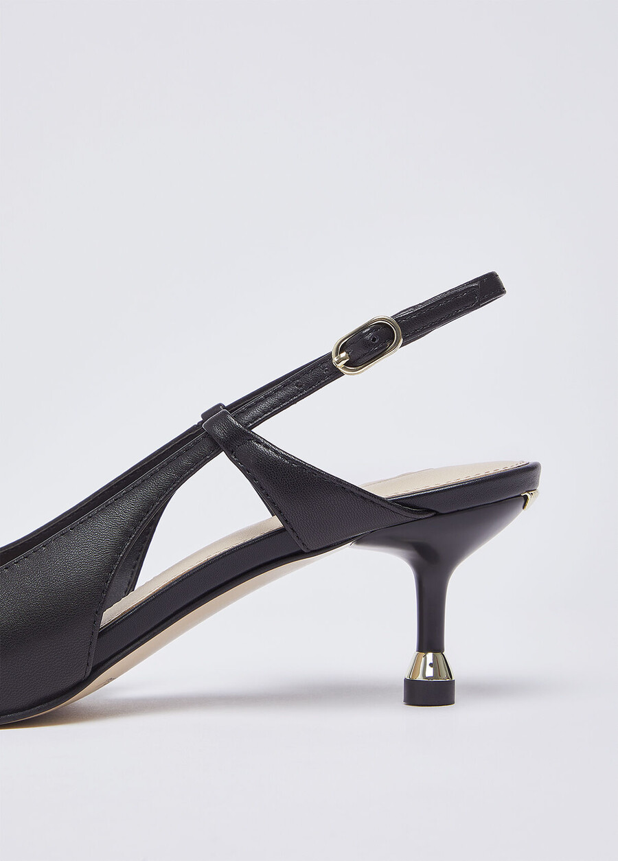 nappa leather slingbacks