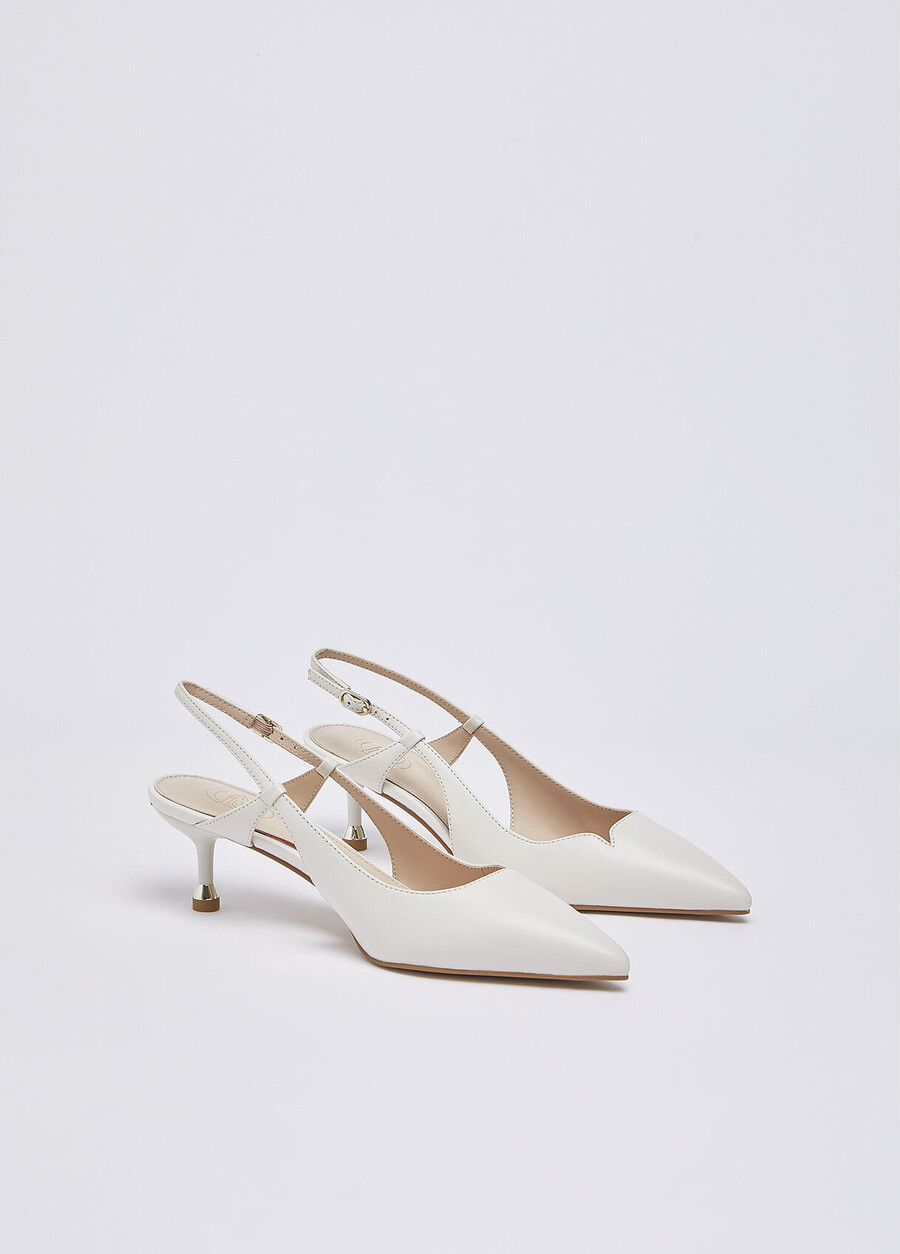 nappa leather slingbacks
