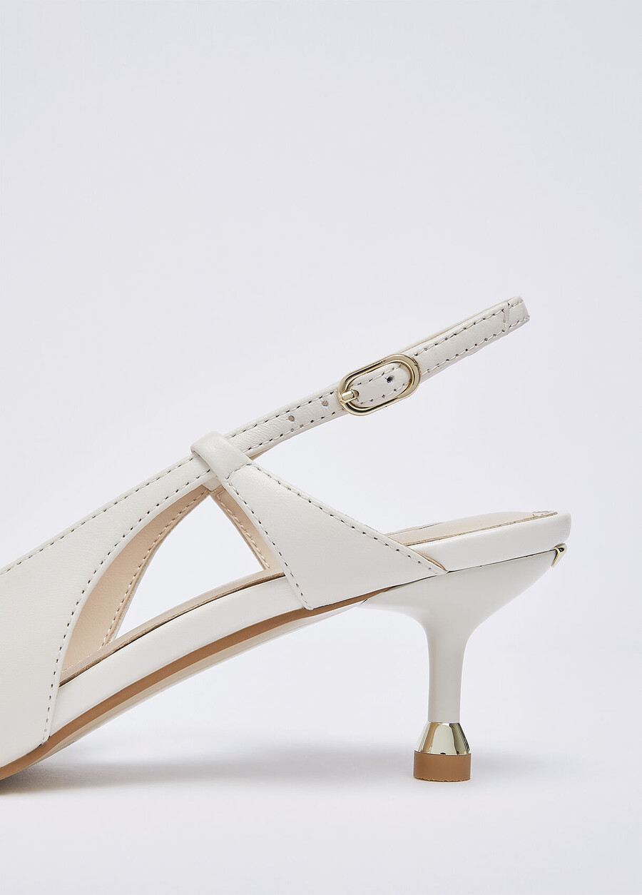 nappa leather slingbacks