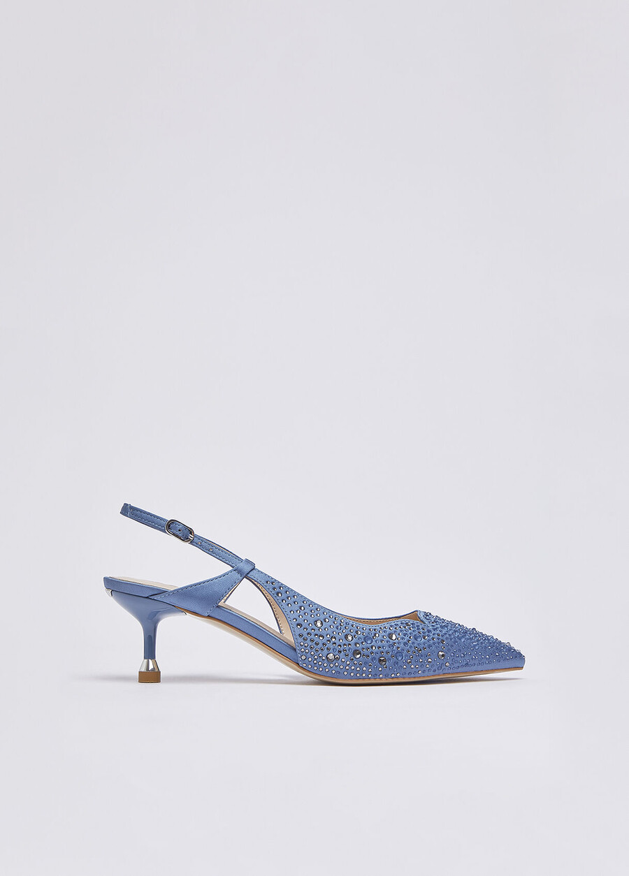 full rhinestone slingbacks