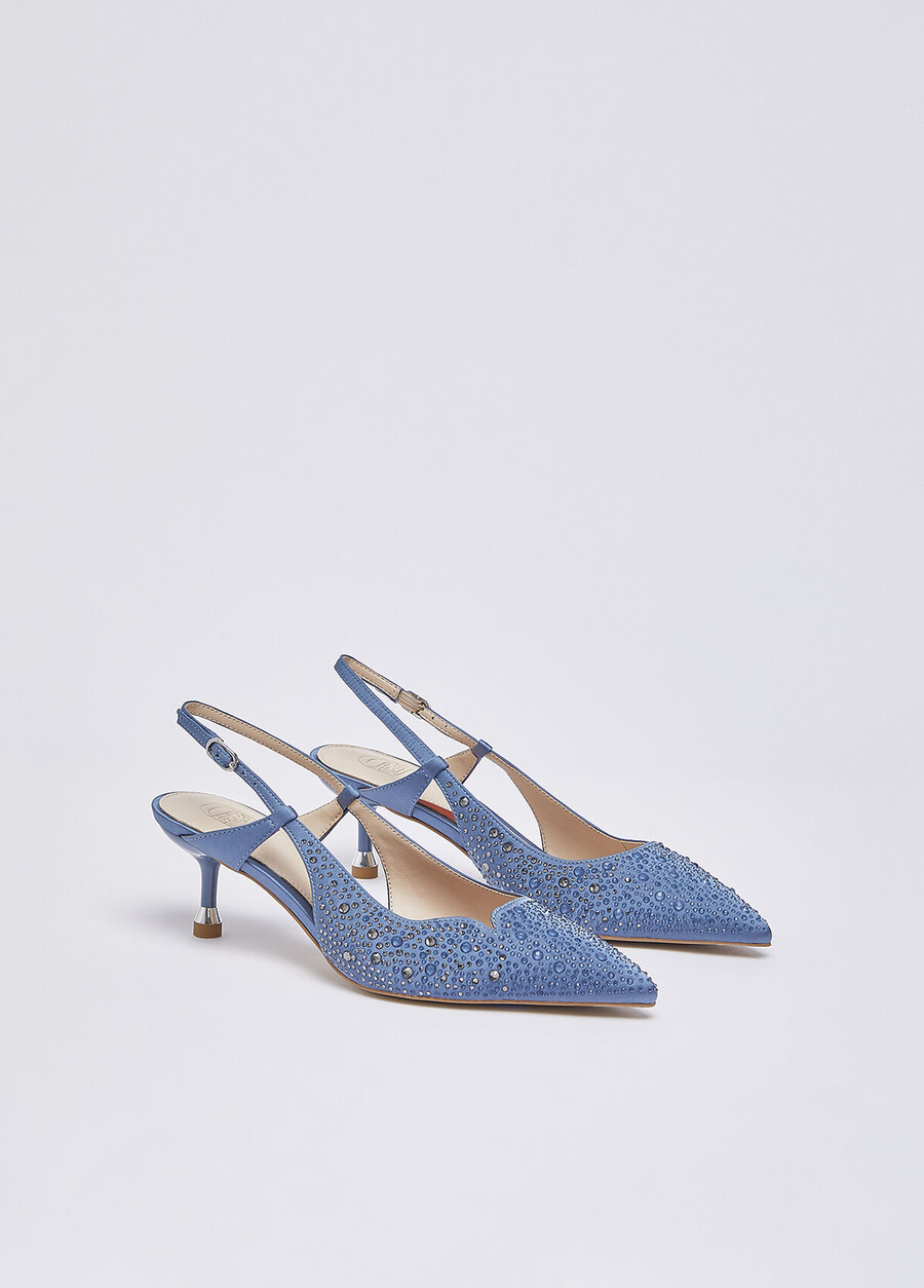 full rhinestone slingbacks
