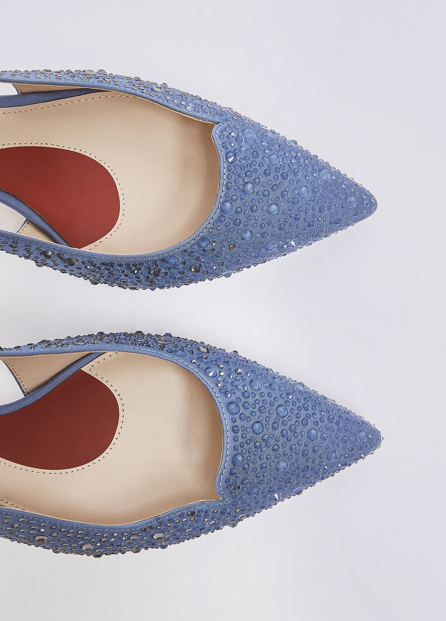 full rhinestone slingbacks