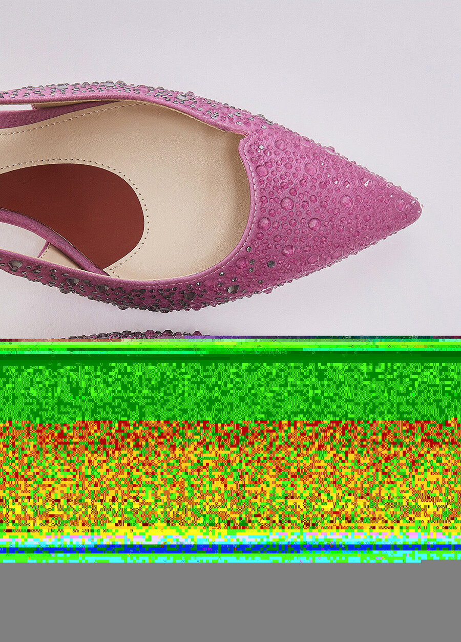 full rhinestone slingbacks