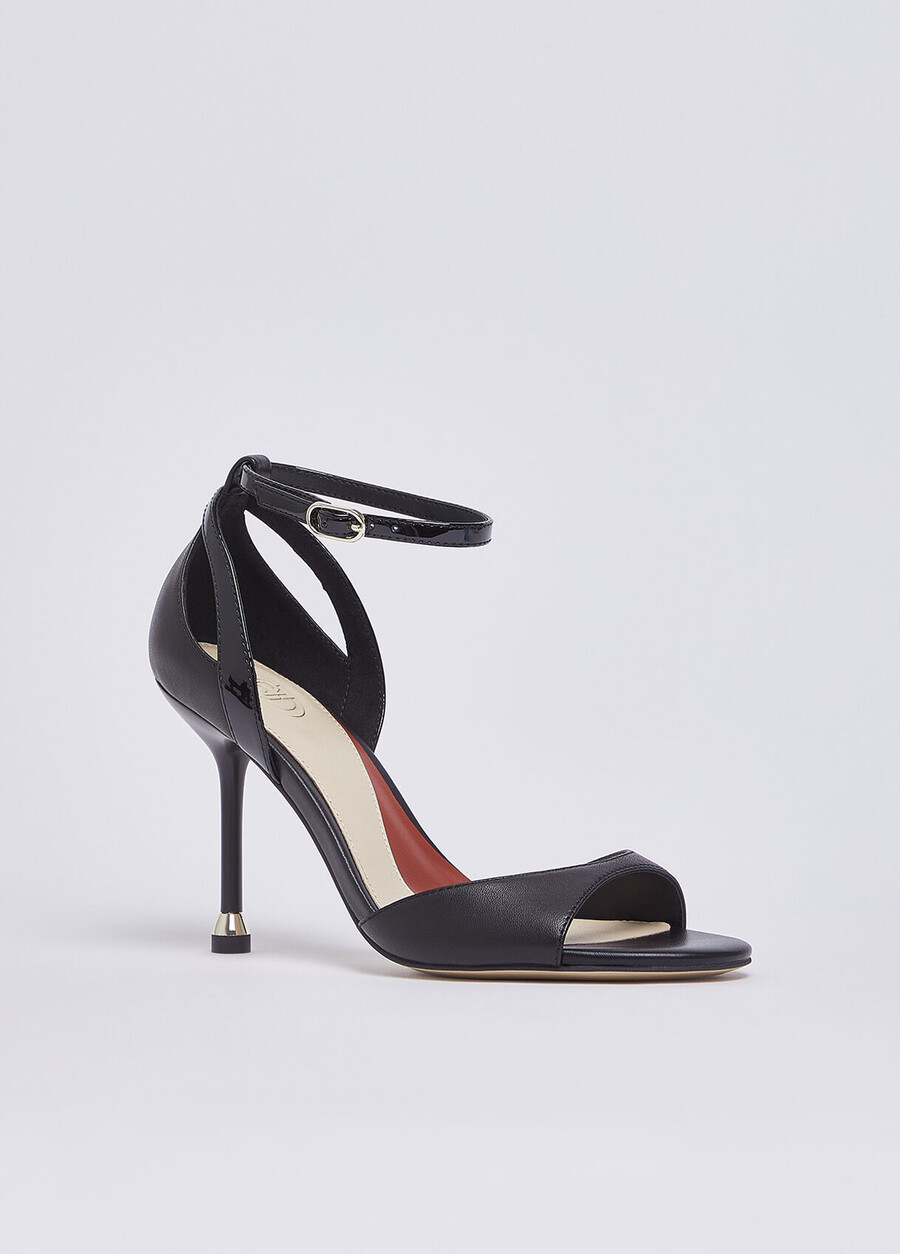 nappa leather heeled sandals