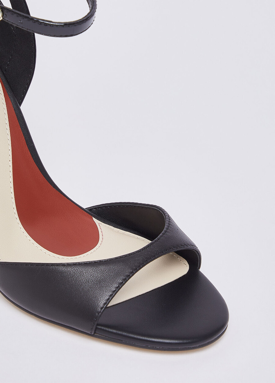 nappa leather heeled sandals