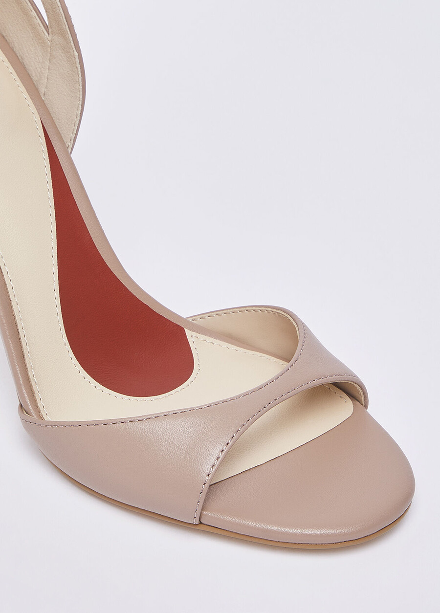 nappa leather heeled sandals