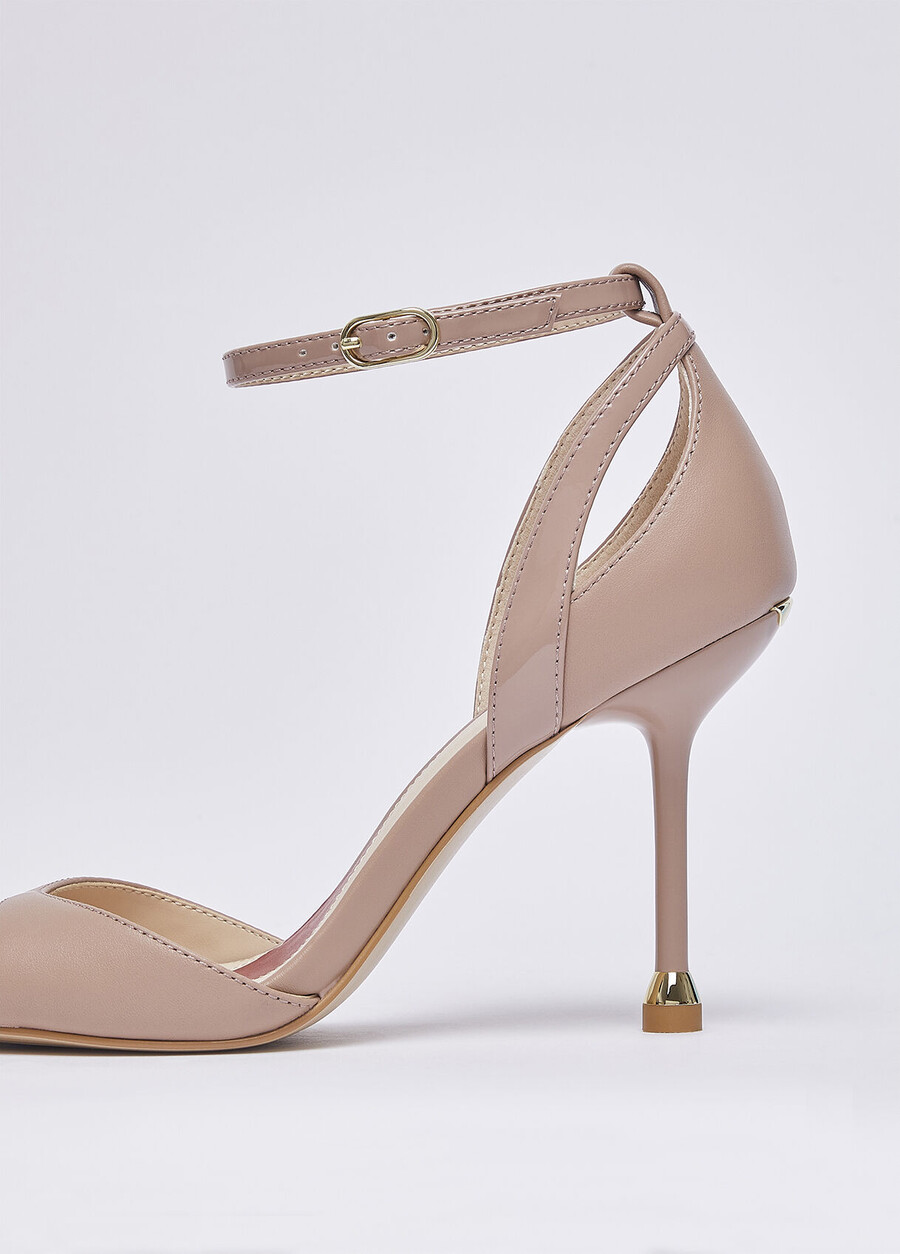 nappa leather heeled sandals