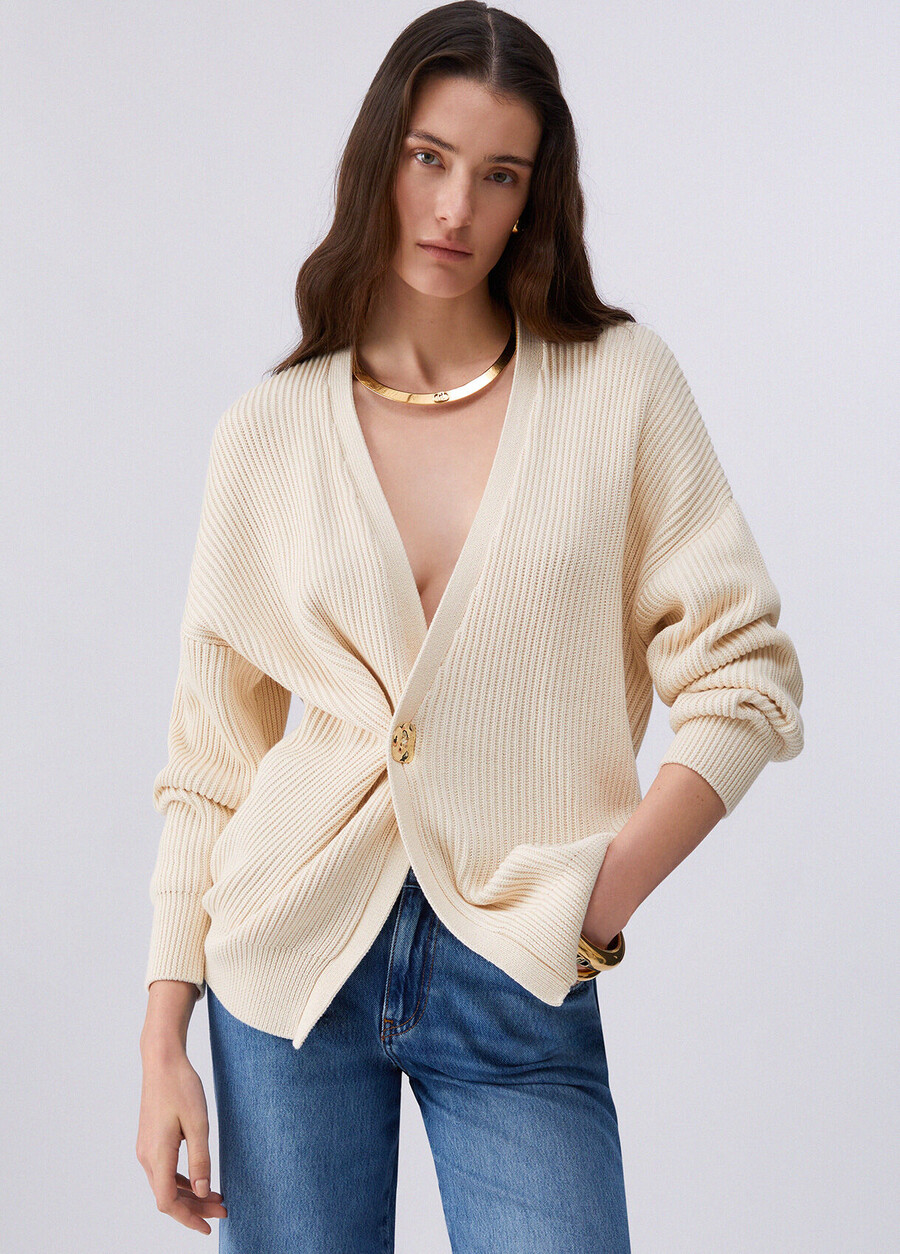 cardigan with bejewelled detail