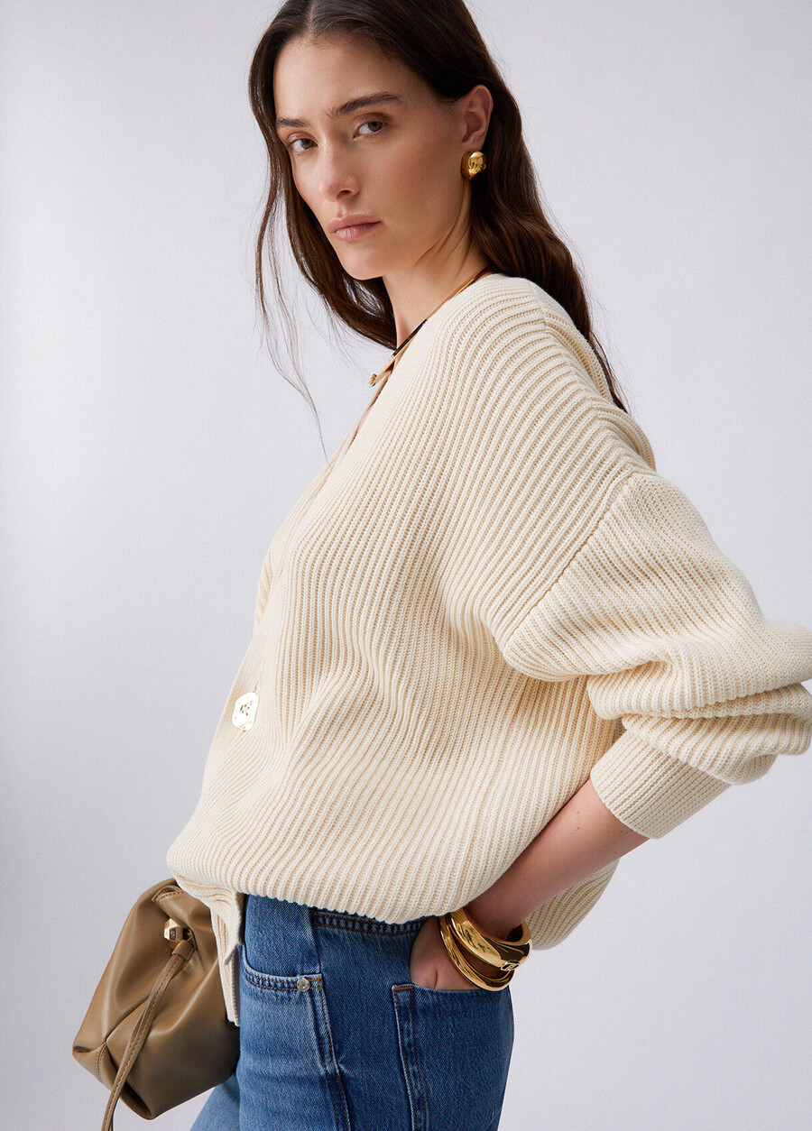 cardigan with bejewelled detail