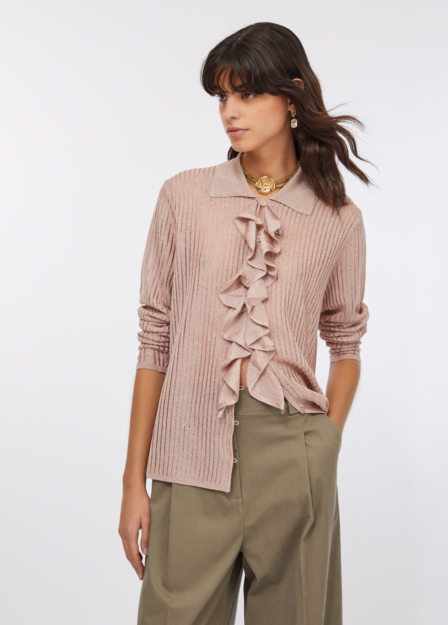 lurex knit shirt