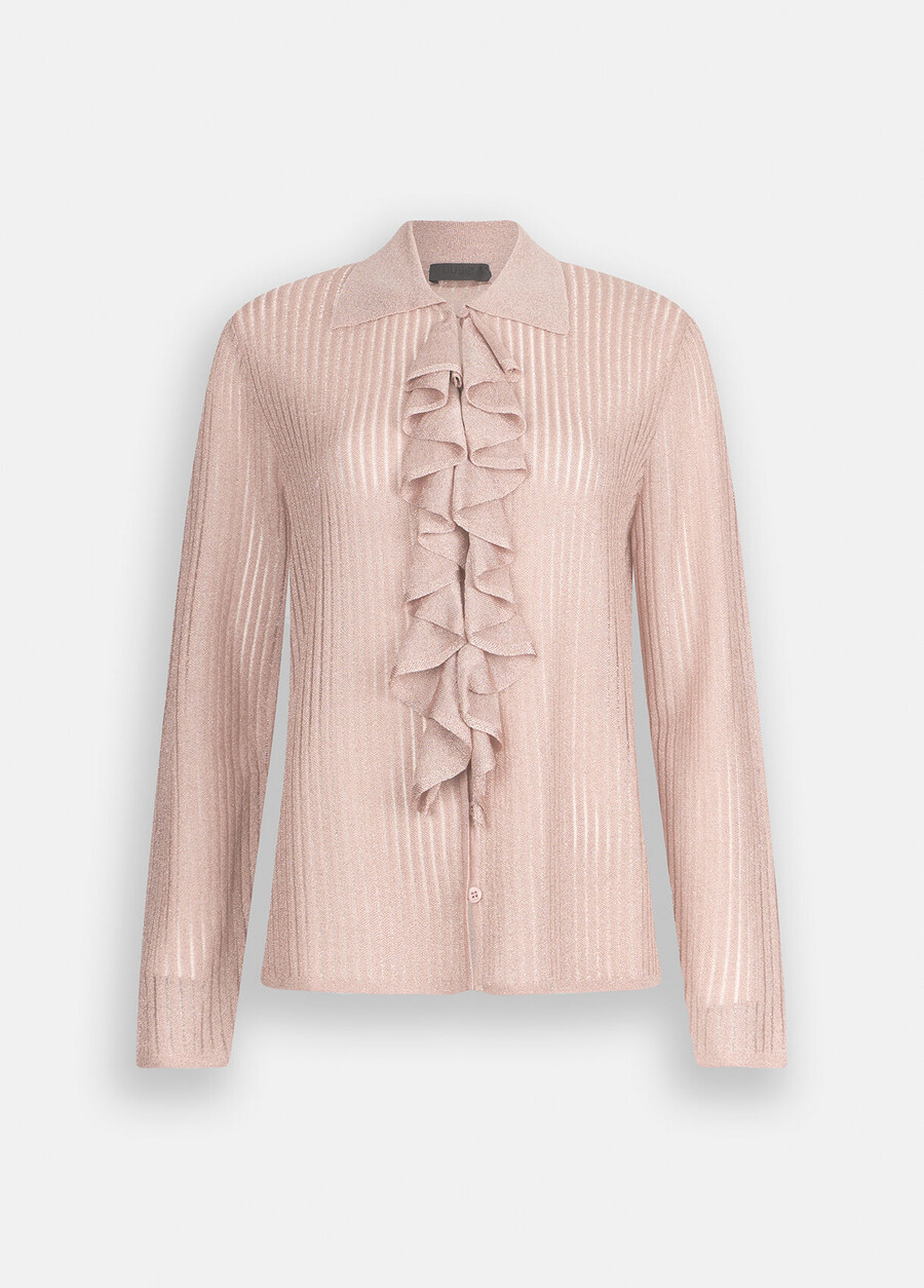 lurex knit shirt