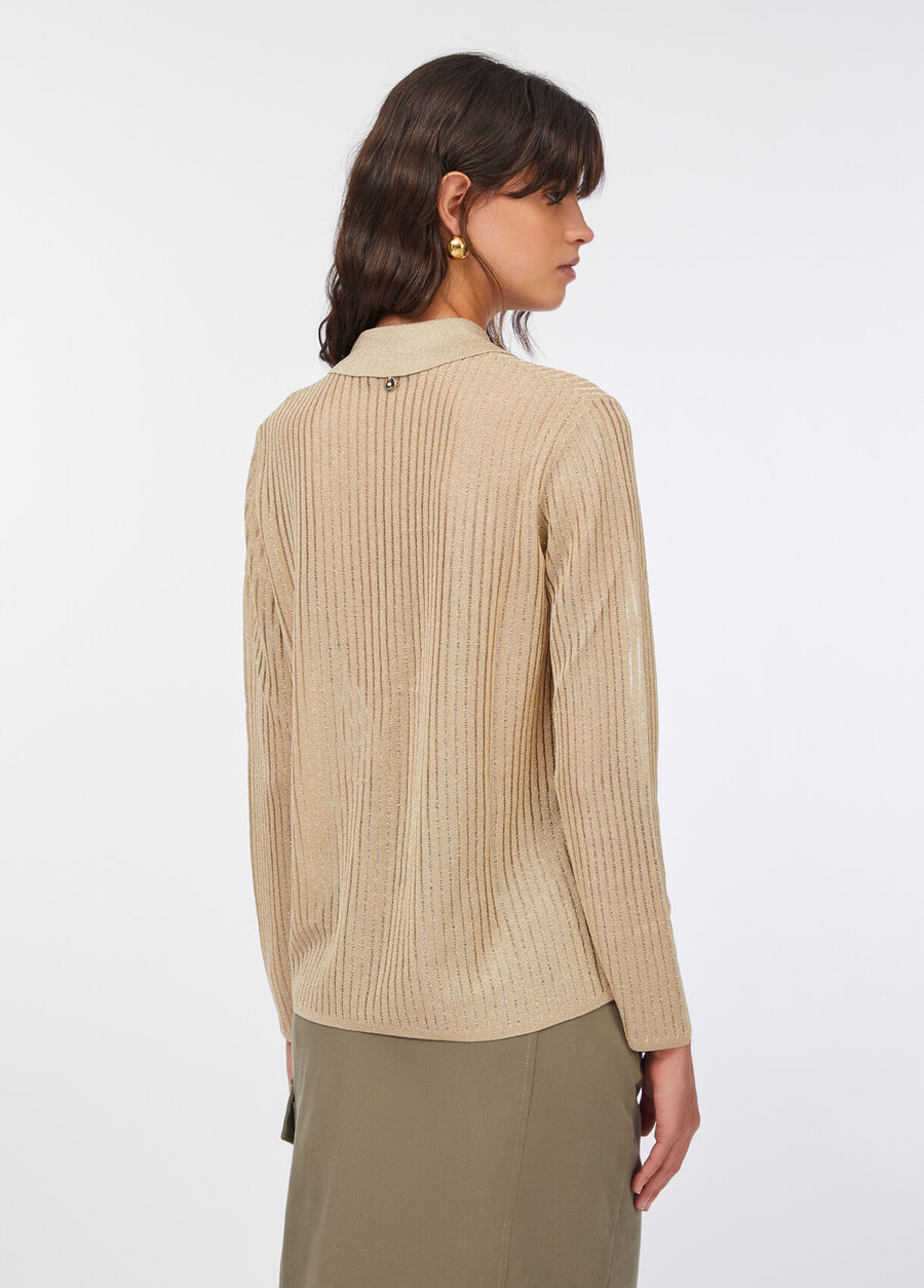 lurex knit shirt