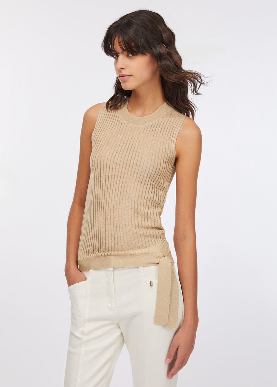 lurex knit top