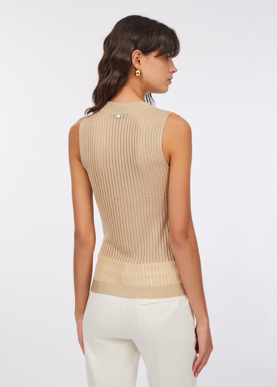 lurex knit top