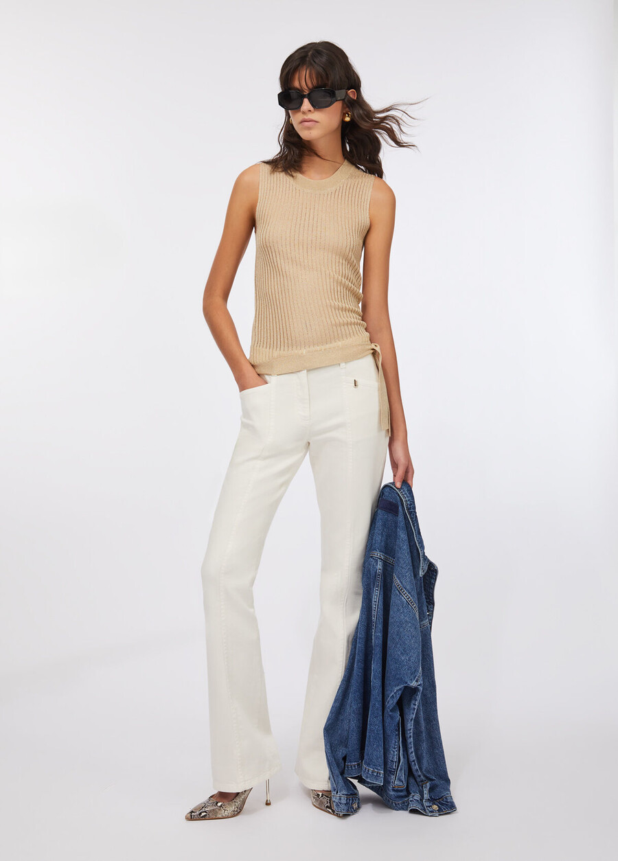 lurex knit top