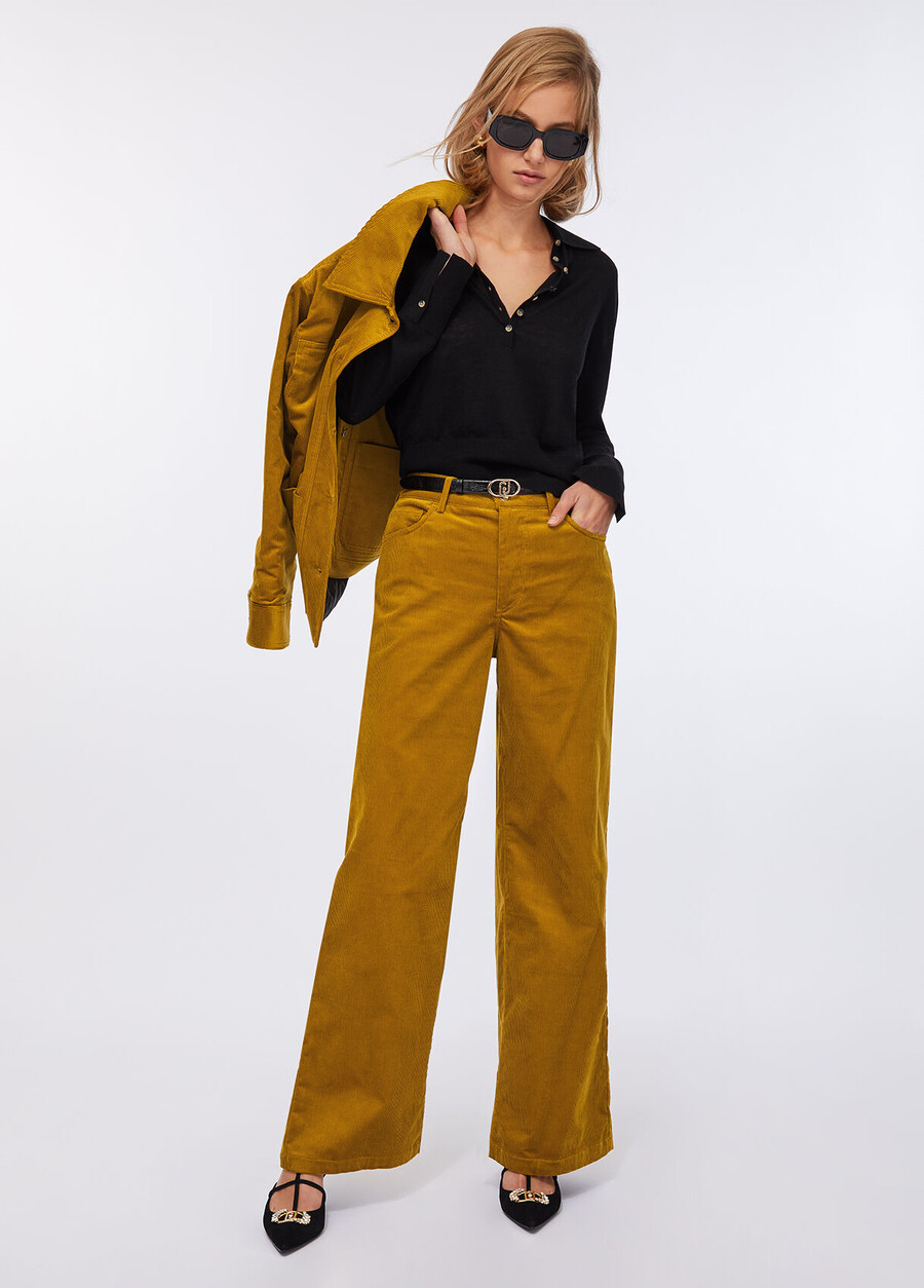 cotton and cashmere polo shirt