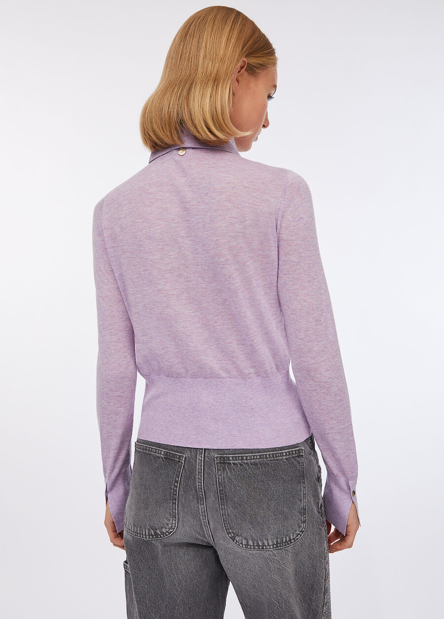 cotton and cashmere polo shirt