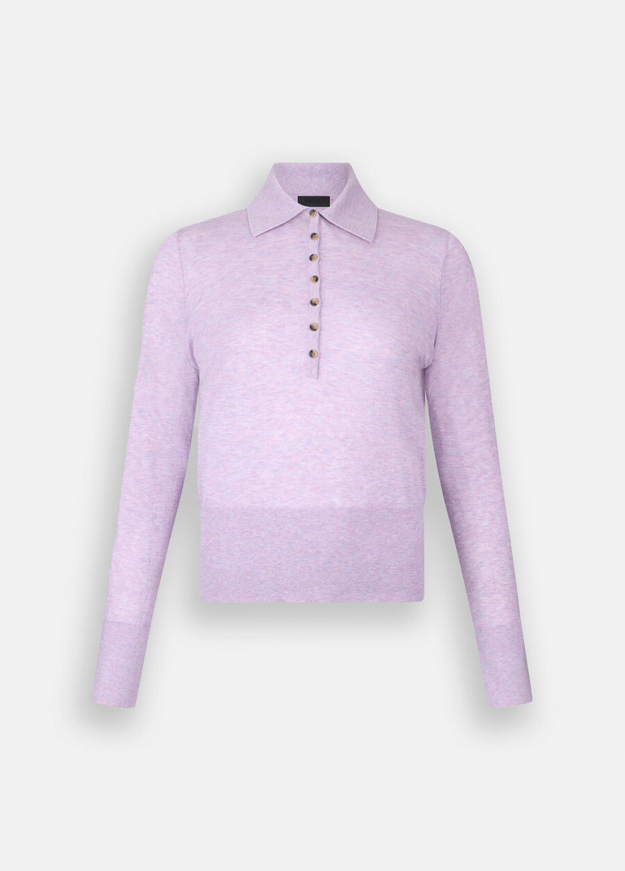cotton and cashmere polo shirt