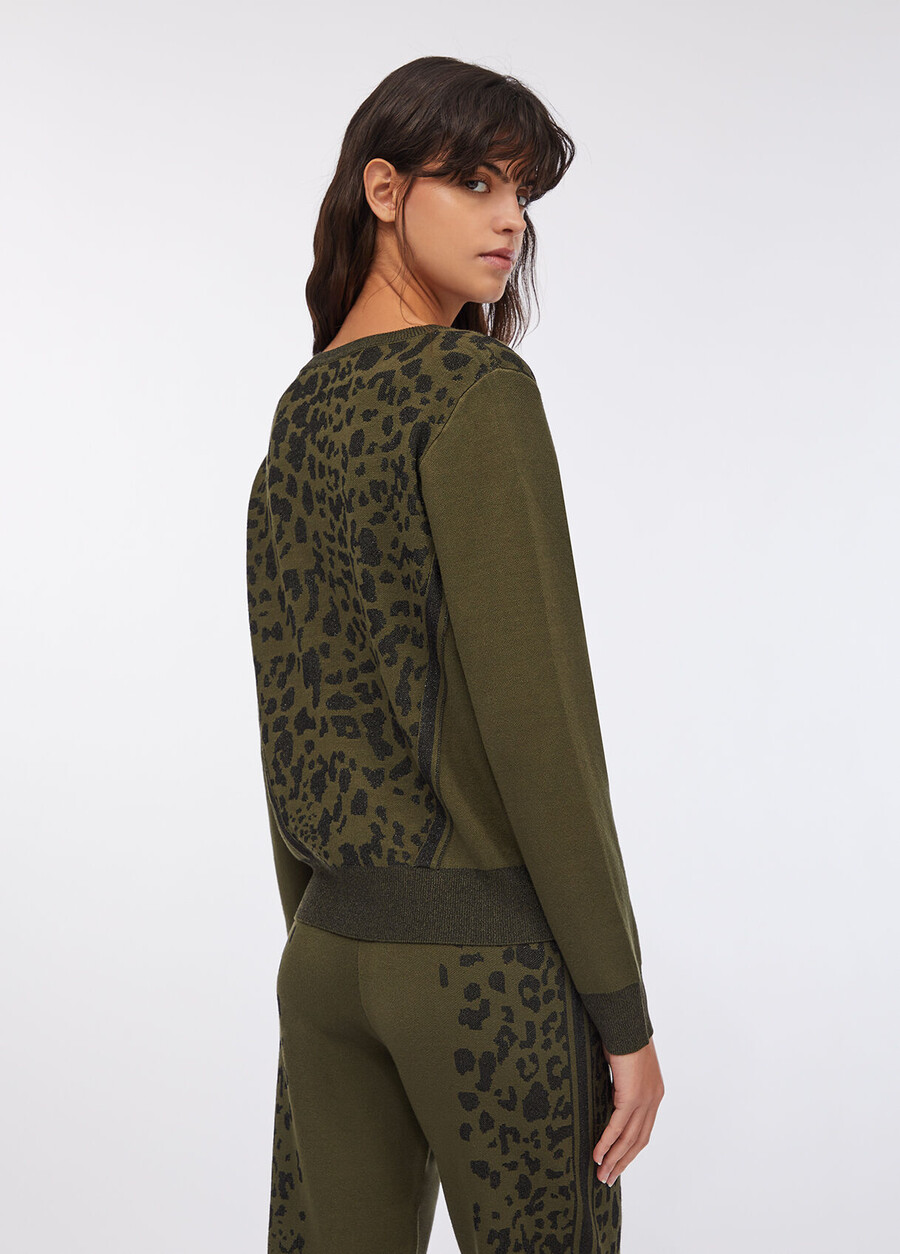 liu jo better animal-print sweater