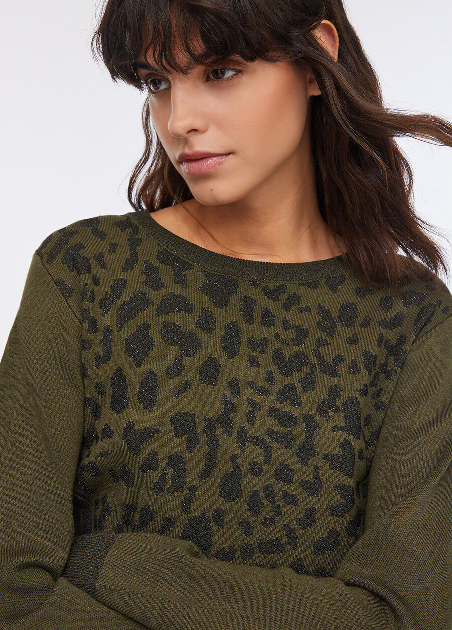 liu jo better animal-print sweater