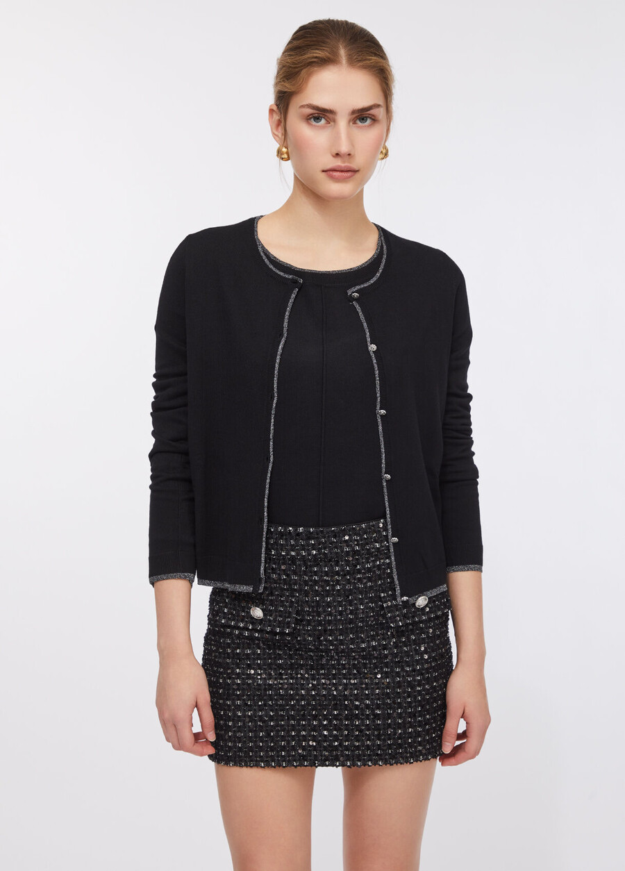 cardigan with jewel buttons