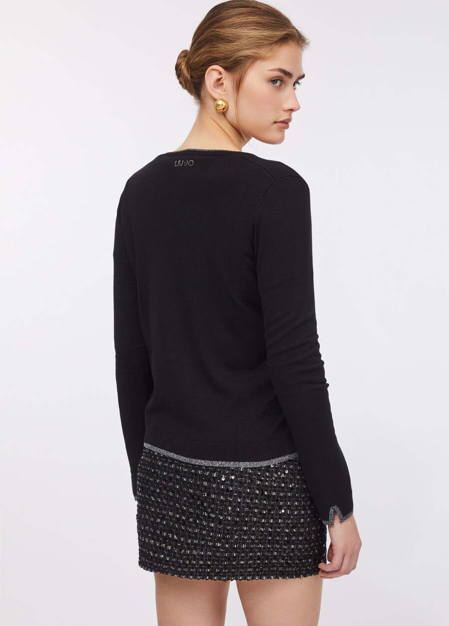 cardigan with jewel buttons