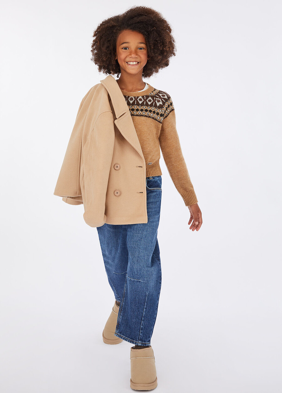 alpaca-blend jacquard jumper