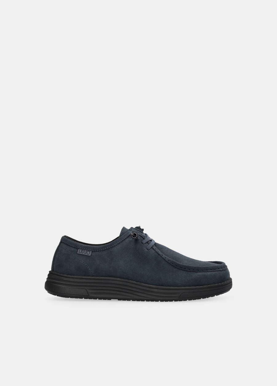 suede lace-up loafers