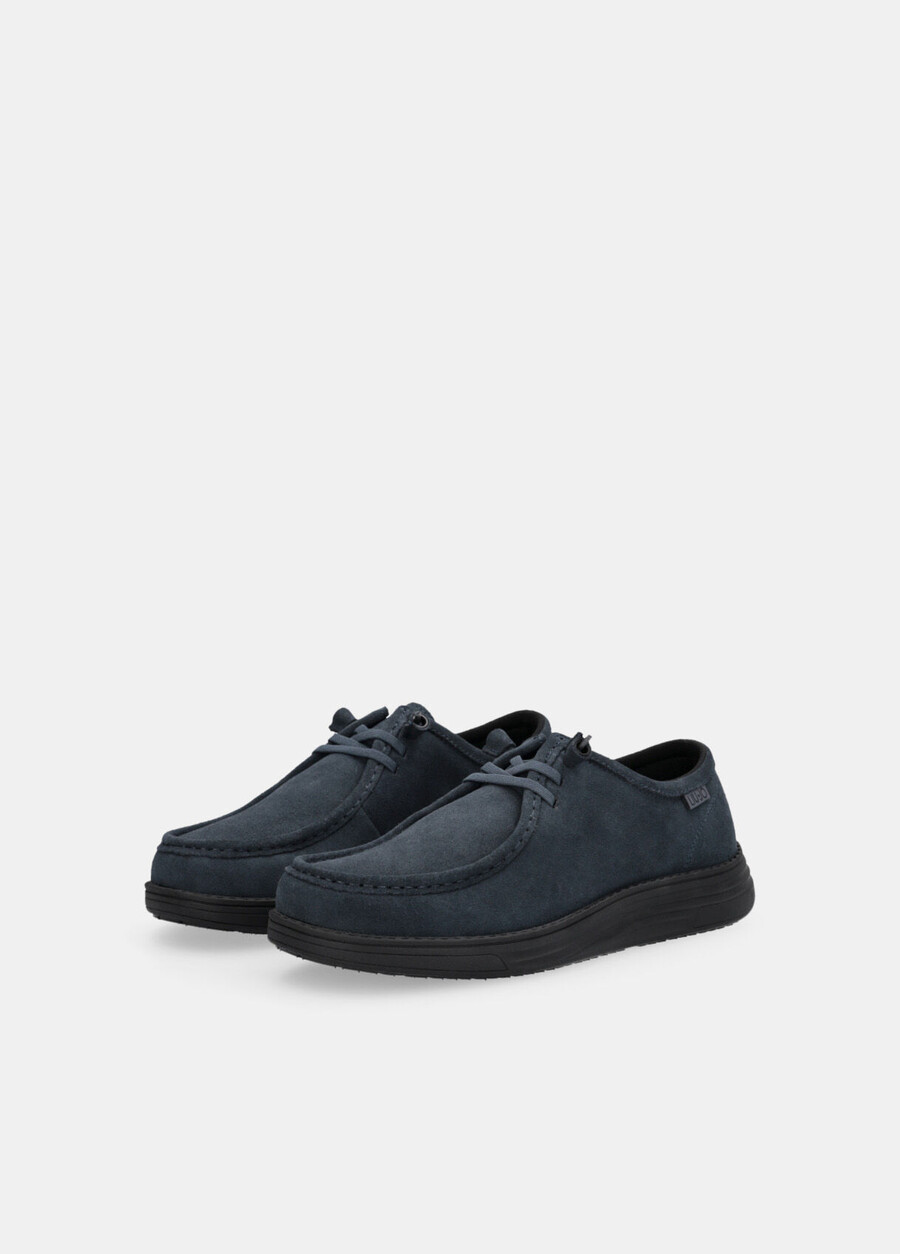 suede lace-up loafers