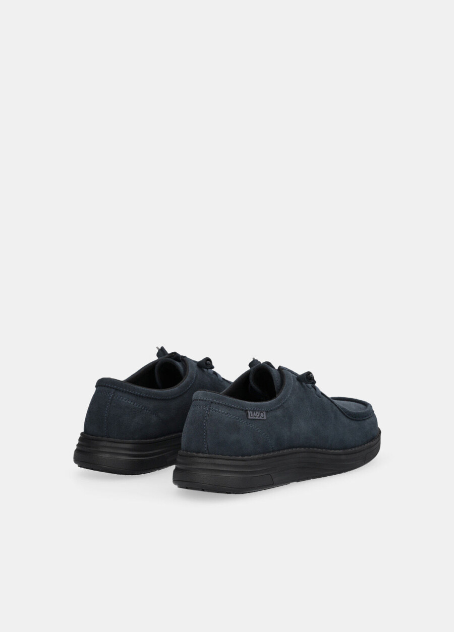 suede lace-up loafers