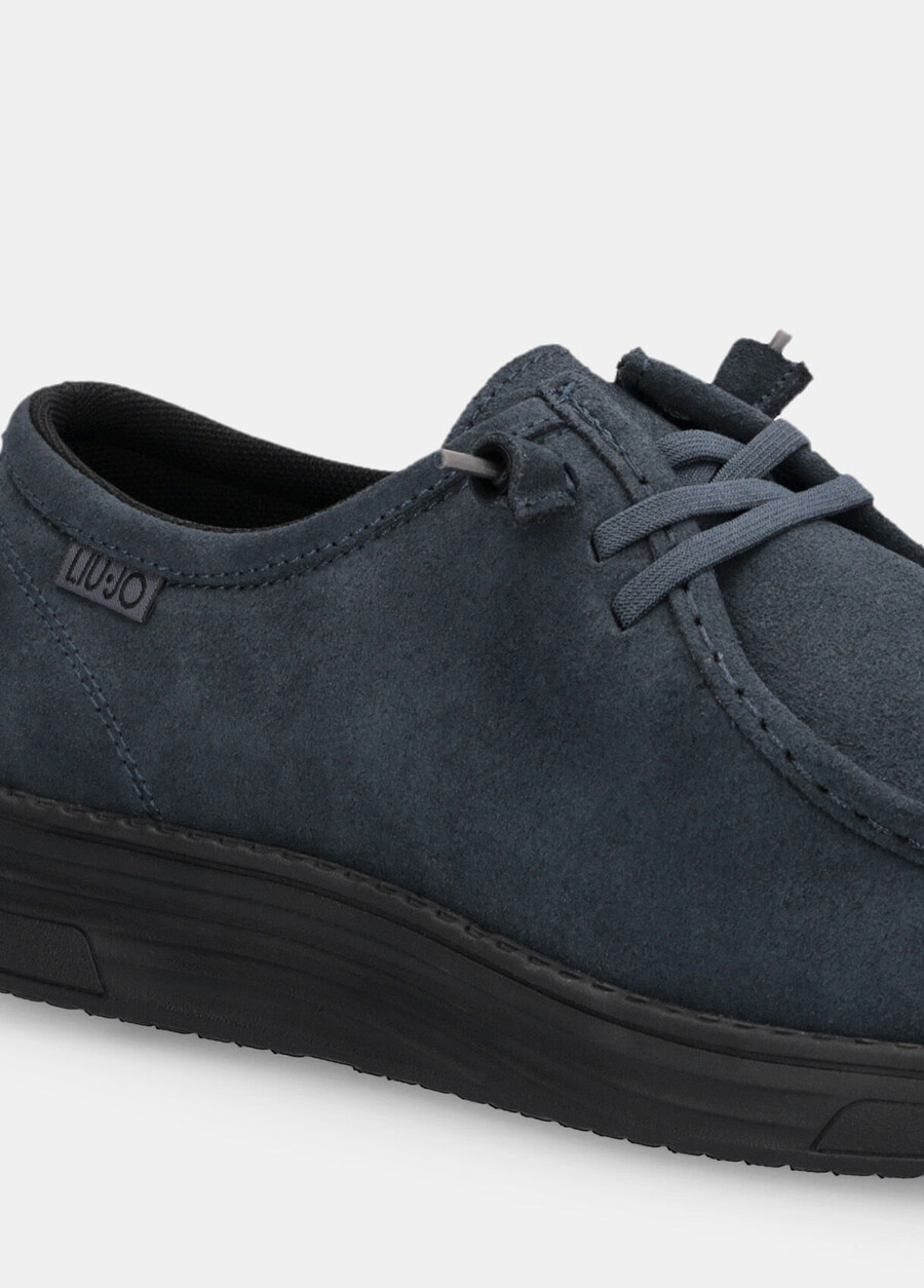 suede lace-up loafers