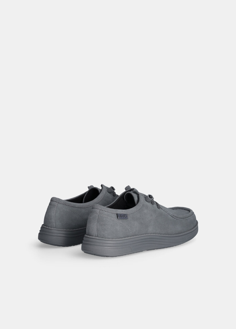 suede lace-up loafers